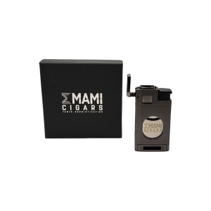 Alternative view of Stainless Brushed Presidente - 3 Torch Flame Cigar Lighter and Cutter Combo