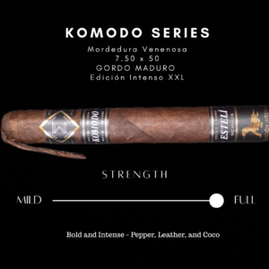 KOMODO Series - Mordedura Venenosa - Edición Intenso - Maduro Gordo XXL - Triple Ligero - Cigar