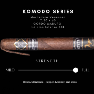 KOMODO Series - Mordedura Venenosa - Edición Intenso - Maduro Gordo XXL - Triple Ligero - Cigar